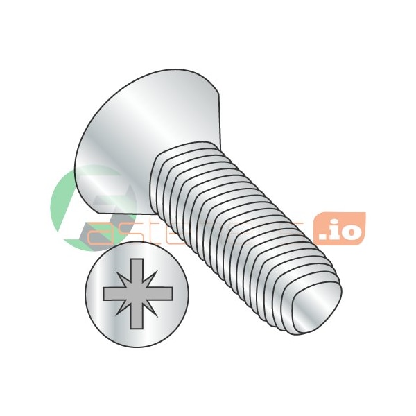 Newport Fasteners Thread Forming Screw, M2.5-0.45 x 6 mm, Zinc Plated Steel Flat Head Pozidriv Drive, 2000 PK 543669 - main